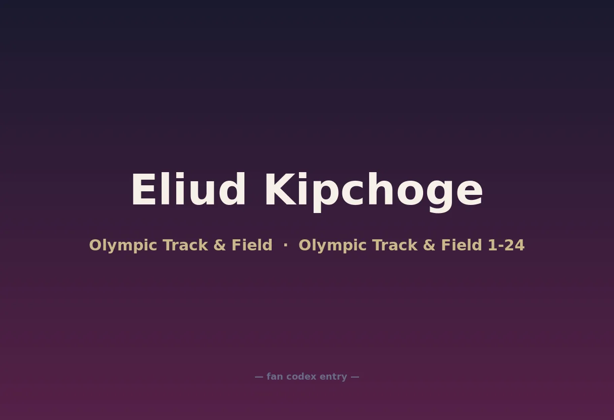 Eliud Kipchoge