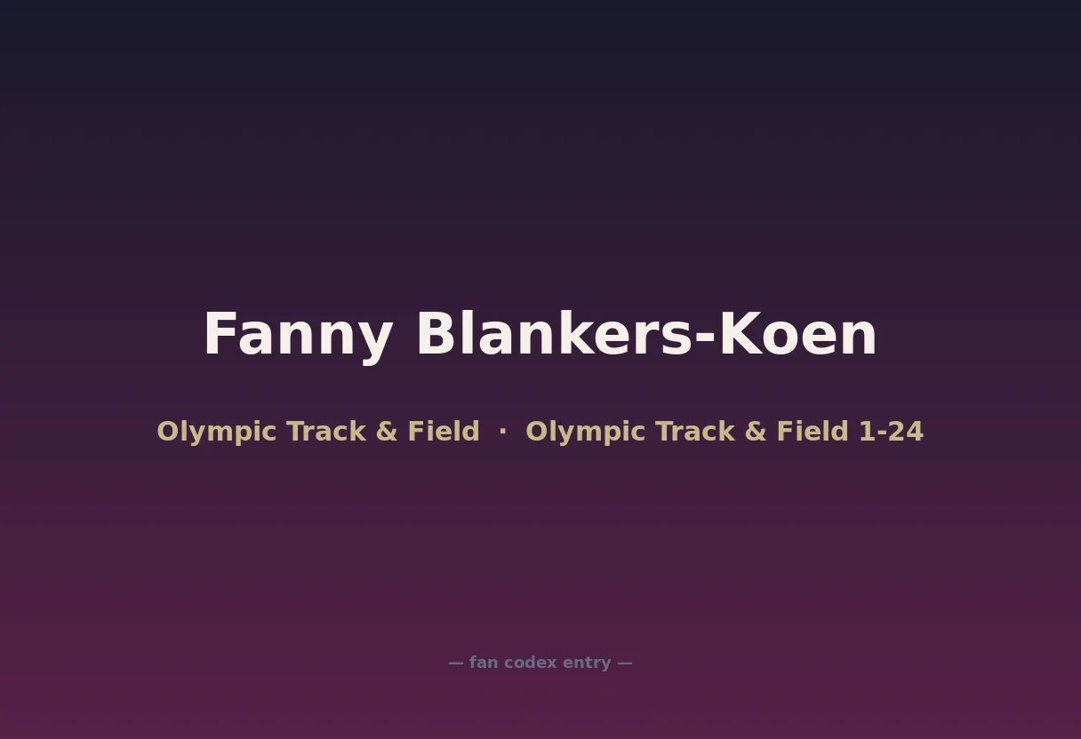 Fanny Blankers-Koen